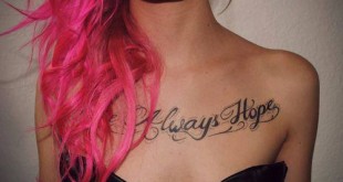 Always Hope Tattoo Spruch