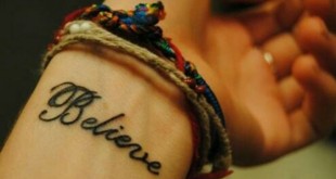 Believe Tattoo am Handgelenk